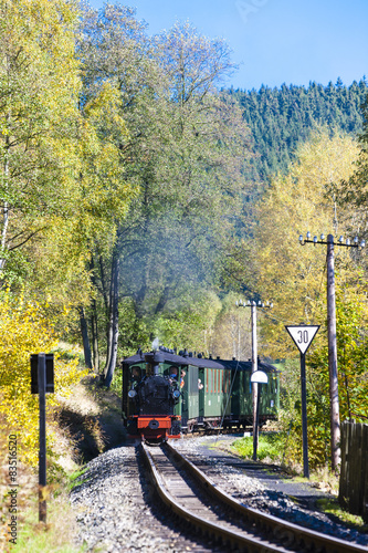 Naklejka lokomotywa lokomotywa parowa transport europa