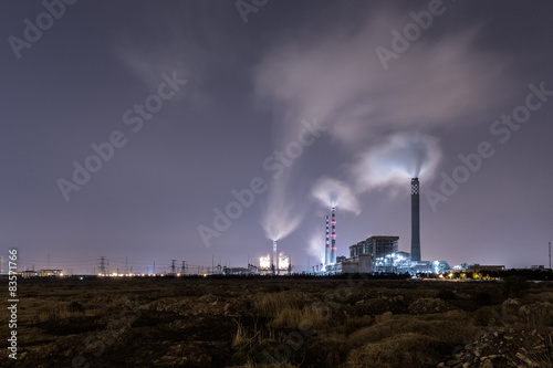 Fotoroleta noc niebo roślina olej