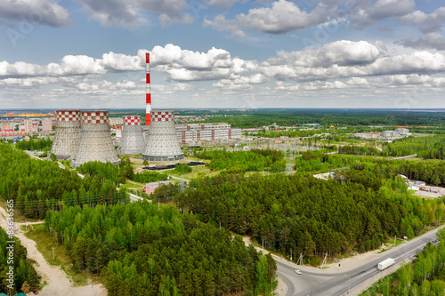 Naklejka niebo nowoczesny natura drzewa