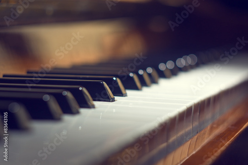 Naklejka sztuka koncert fortepian