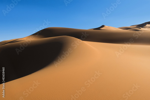 Plakat Sanddünen in der Sahara