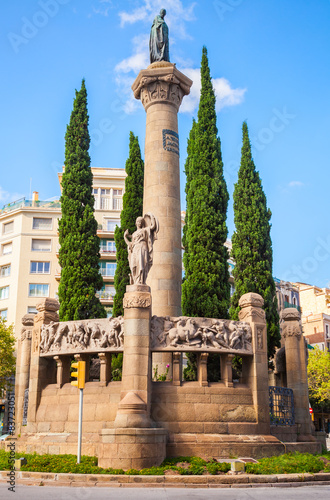 Obraz na płótnie statua mężczyzna architektura niebo