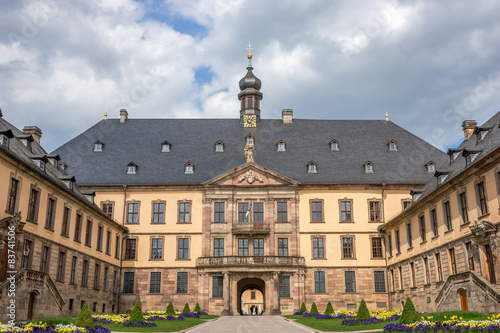 Plakat architektura zamek park schlosspark