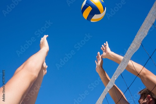 Plakat Friends playing volleyball