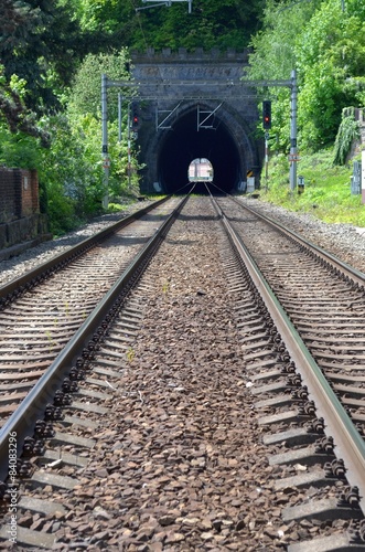 Obraz na płótnie stary transport lokomotywa tunel