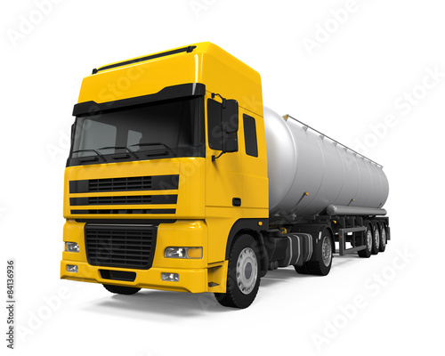 Fotoroleta droga olej 3D ciężarówka transport