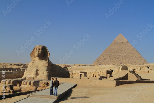 Naklejka egipt architektura afryka piramida sławny
