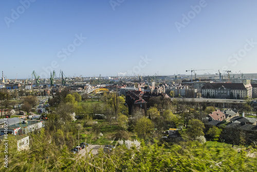 Fotoroleta gdańsk fontanna ludzie miasto