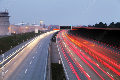 Fotoroleta samochód ruch droga widok autostrada