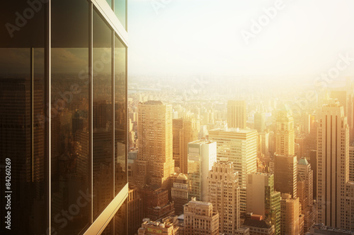 Fototapeta miejski wieża perspektywa drapacz widok