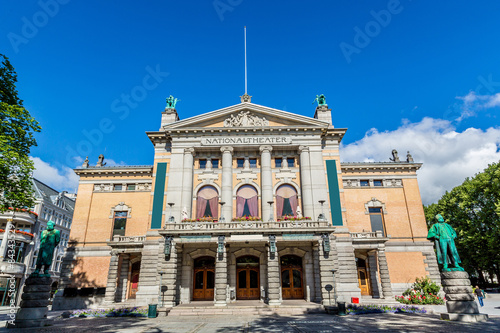 Plakat skandynawia lato architektura stary narodowy