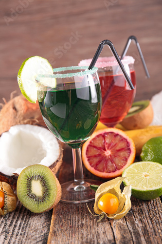 Plakat świeży napój cytrus jedzenie owoc