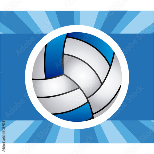 Plakat volleyball emblem design