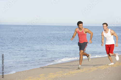 Naklejka wyścig ludzie jogging mężczyzna zdrowy