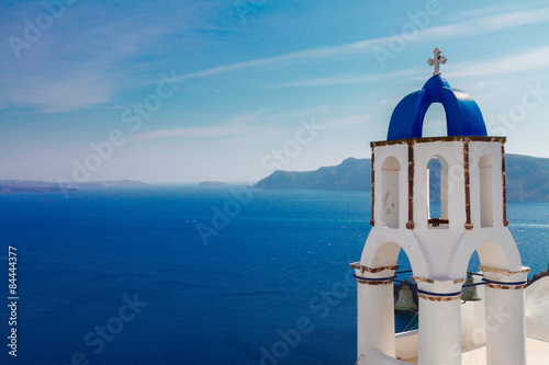 Fotoroleta grecki santorini morze