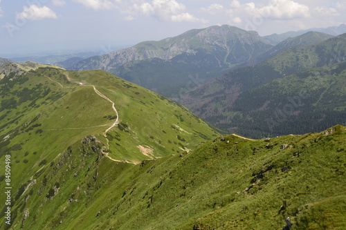 Plakat góra tatry ścieżka