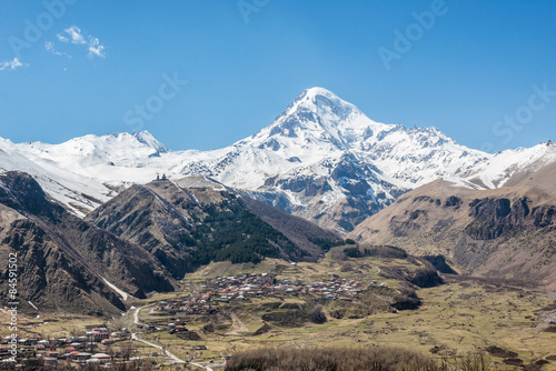 Naklejka Szczyt Kazbek w Gruzji