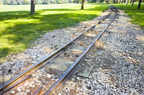 Naklejka europa łąka tramwaj miejski