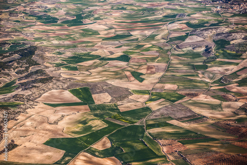 Plakat drzewa hiszpania rolnictwo panorama