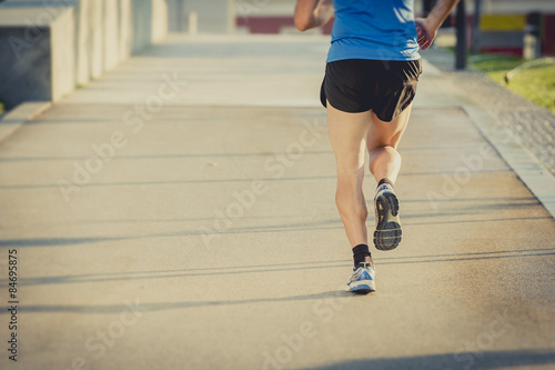 Naklejka jogging sport miejski