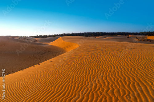 Plakat pustynia wydma pejzaż azja natura