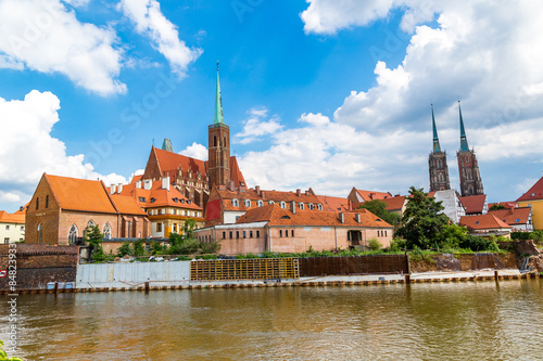 Naklejka niebo odra ulica