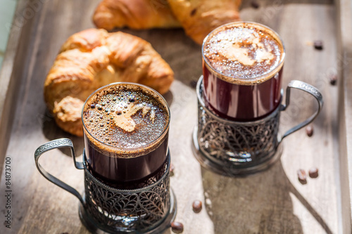 Naklejka cappucino deser napój