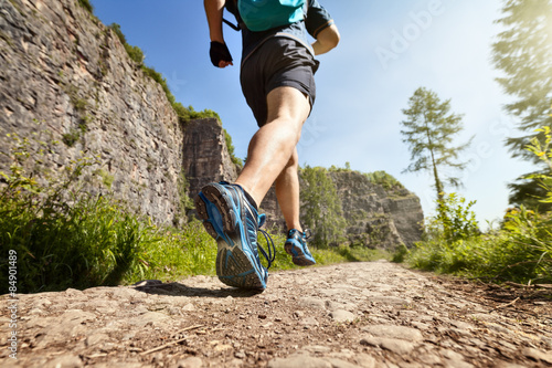 Fototapeta mężczyzna niebo sport natura góra