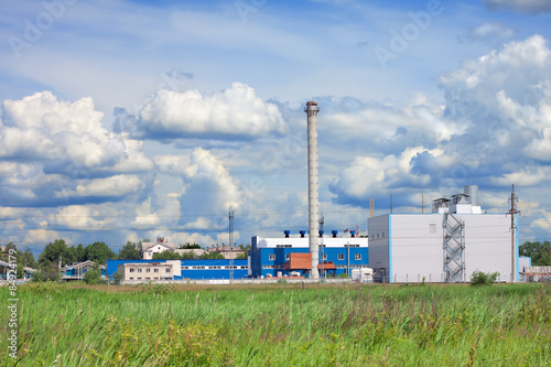 Fotoroleta pejzaż widok lato trawa wieża