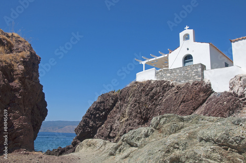 Obraz na płótnie grecja wyspa morze widok