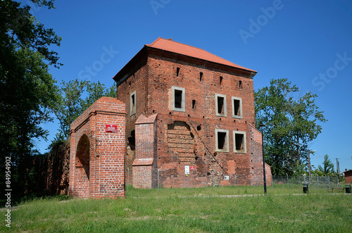 Plakat zamek zabytkowy pomnik historia polen