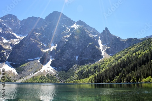 Fototapeta widok szczyt góra tatry natura