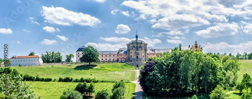 Naklejka lato europa czechy pałac zamek