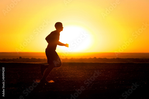 Plakat jogging wzruszający kurz stopa