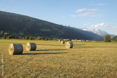 Plakat wzgórze słońce austria