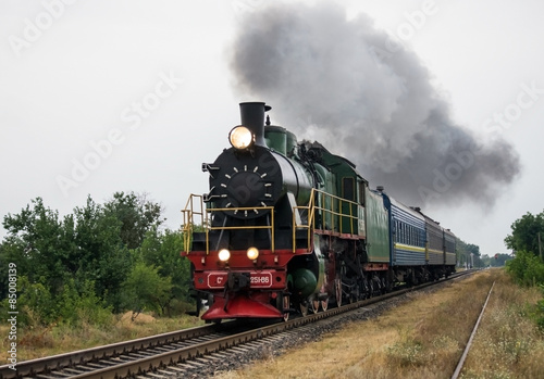 Naklejka lato niebo wiejski transport stary