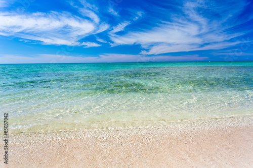 Naklejka morze japonia plaża lato