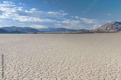 Plakat The Racetrack Playa Dry Lake in Death valley National Park in Ca