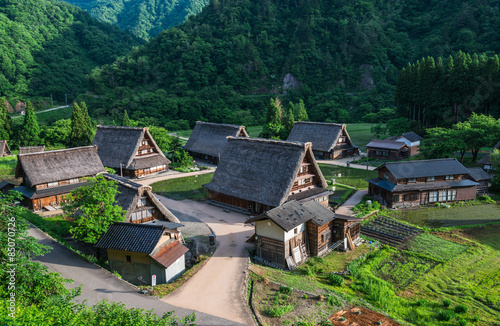 Fotoroleta japonia wieś krajobraz architektura światowa spuścizna