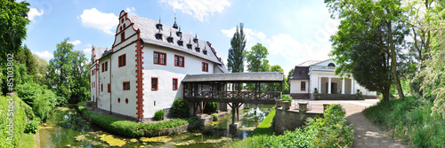 Naklejka most panorama zamek