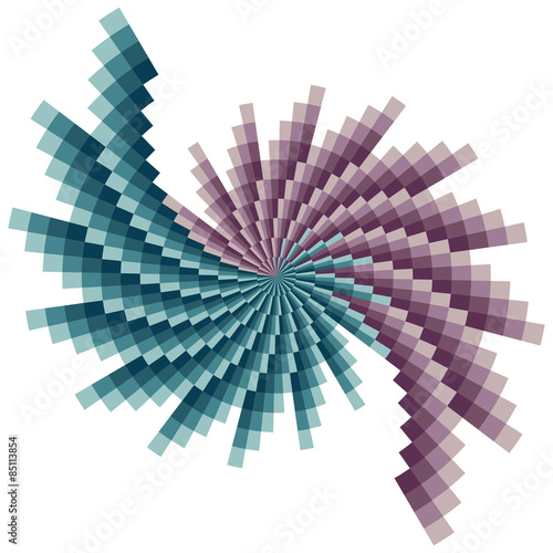 Fotoroleta wzór spirala centrum kwadrat