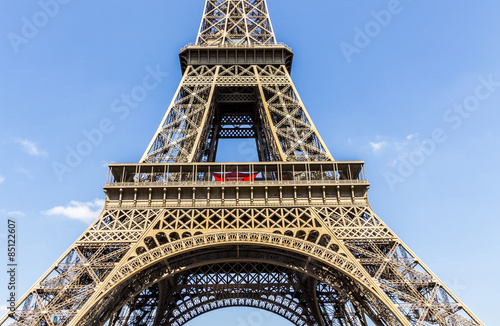 Obraz na płótnie view of construction of Eiffel Tower, Paris