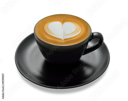 Plakat szczyt kawiarnia jedzenie mleko serce