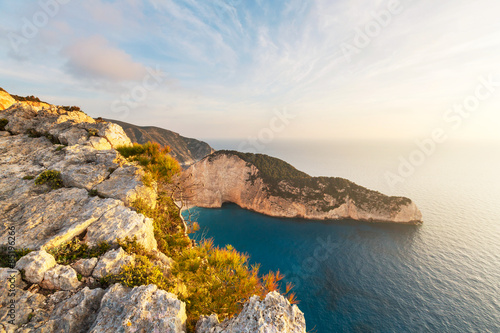 Plakat europa wybrzeże zatoka natura piękny