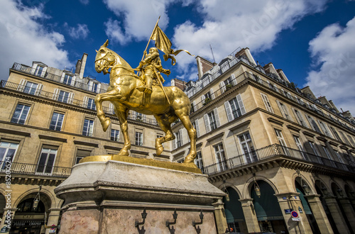 Fotoroleta francja łuk statua złoto paris