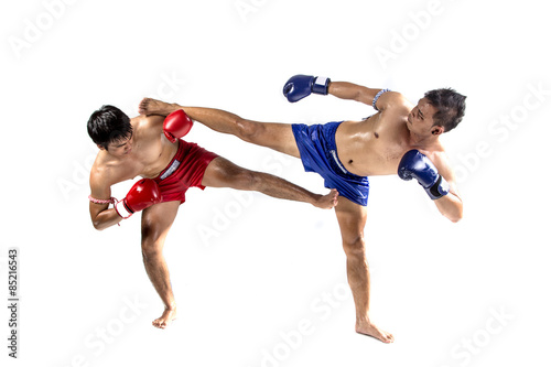 Plakat mężczyzna kick-boxing sztuki walki