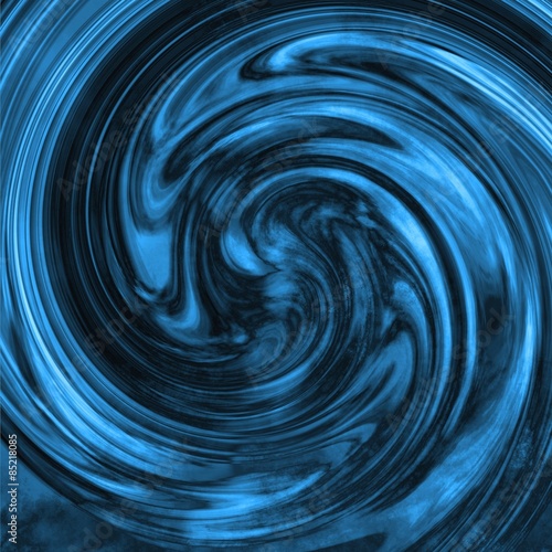 Plakat fala ruch loki woda spirala