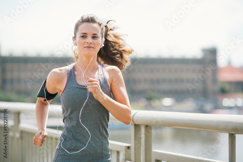 Plakat nowoczesny wellnes jogging zdrowy