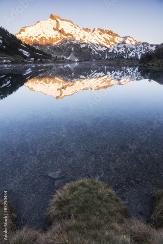 Fotoroleta góra śnieg natura świt