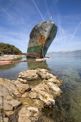 Fototapeta plaża pejzaż transport brzeg